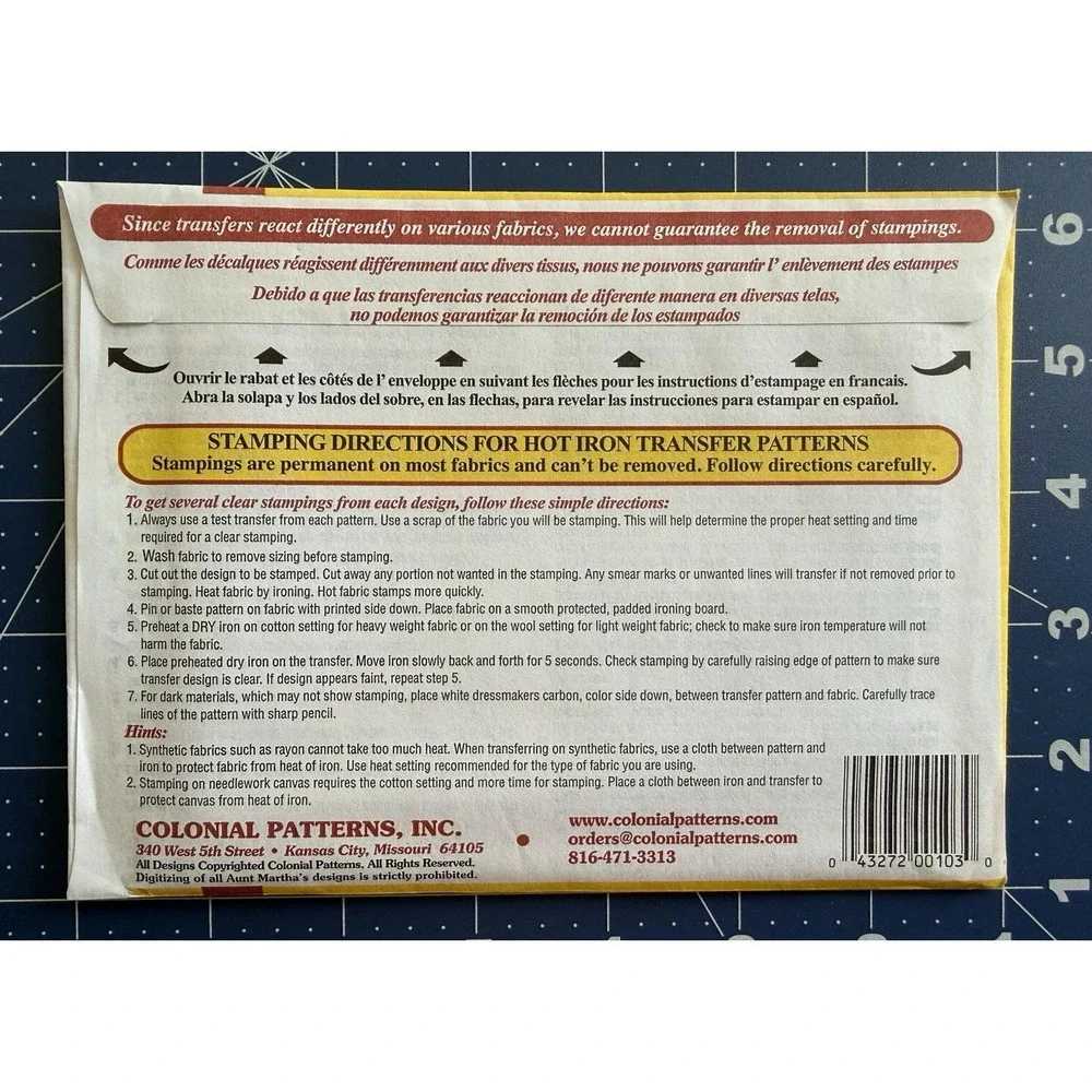 Aunt Martha's Hot Iron Embroidery Transfers ~ Reindeer Games 3996